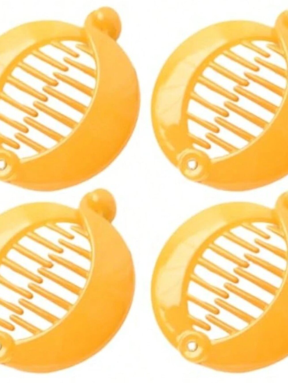 Ponytail Hair Clip Comb Pin Round Banana Clips - 4 Pack